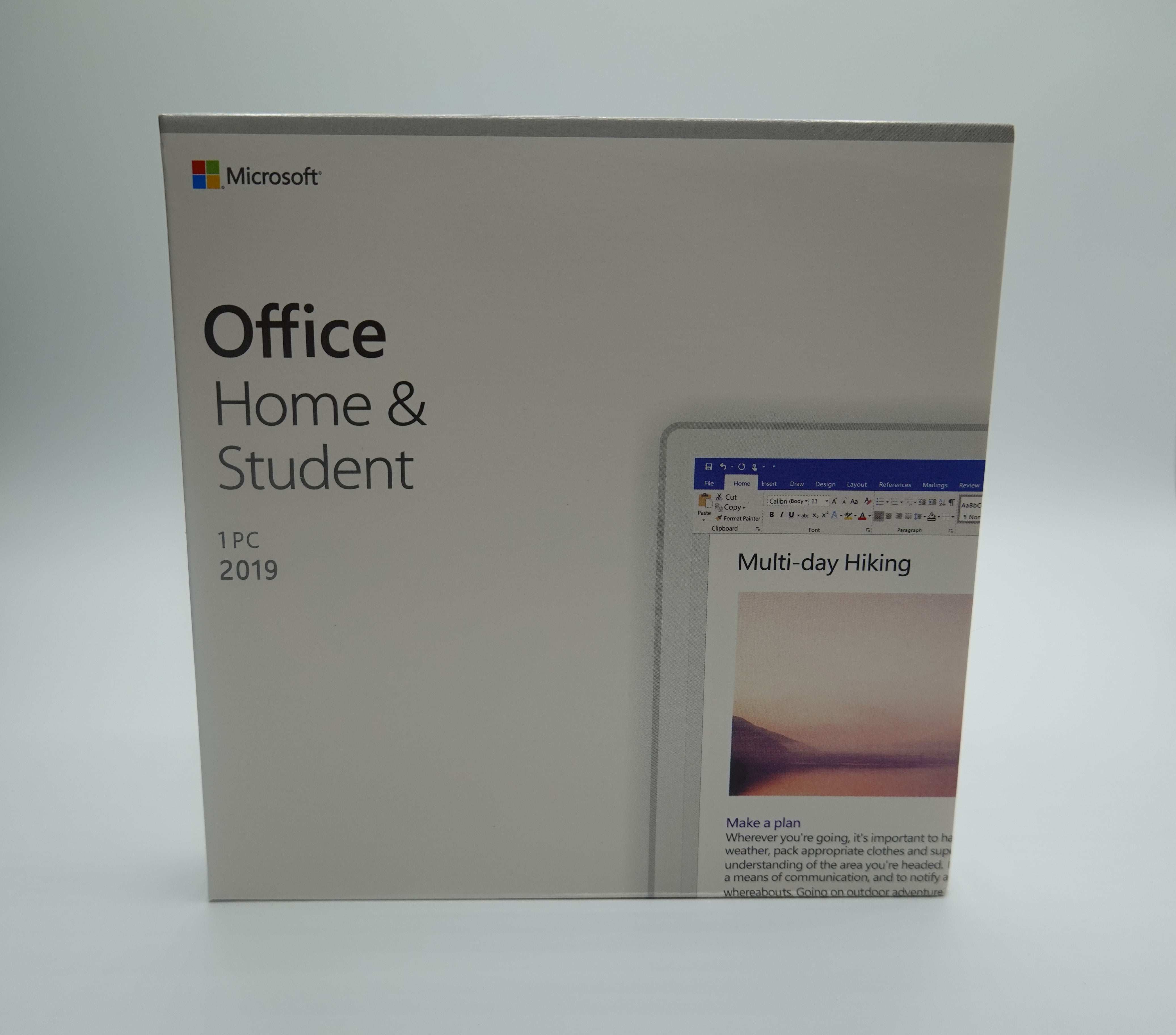 Microsoft Home & Student 2019 - Windows 10 - Installer DVD & product key