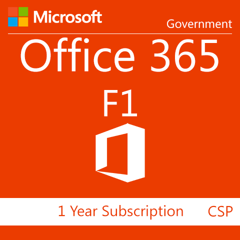 Microsoft Office 365 F1 - 1 Year Subscription - GOV - Digital Maze
