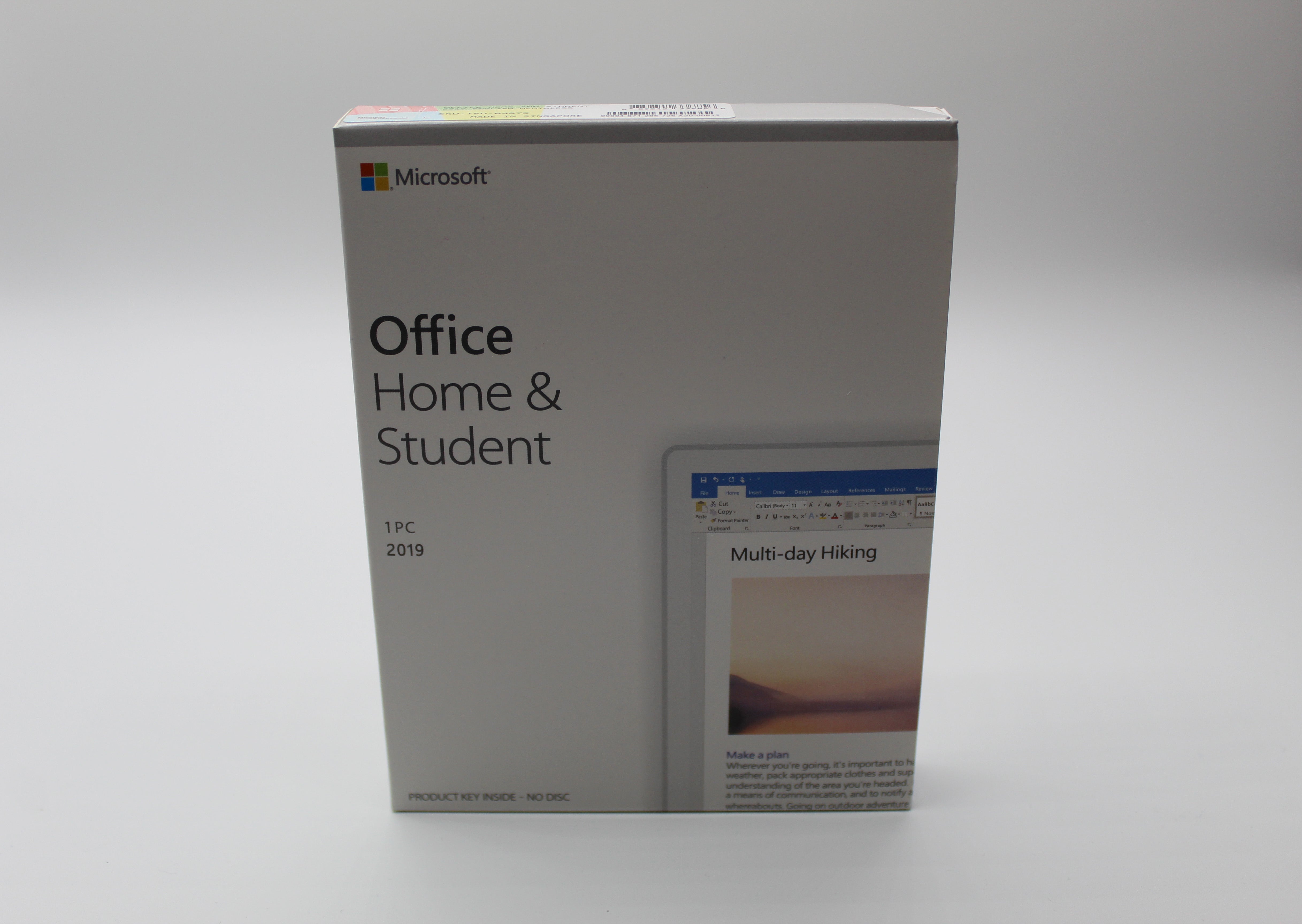 Microsoft Home & Student 2019 for Windows 10 - Retail Box with key card