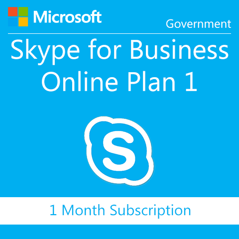 Microsoft Skype for Business Online Plan 1 - Government - Digital Maze