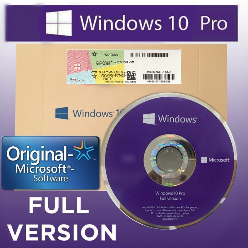 escalera mecánica Recomendación ven Microsoft Windows 10 Pro 64 Bit OEM - Installer DVD & Product Key – Digital  Maze